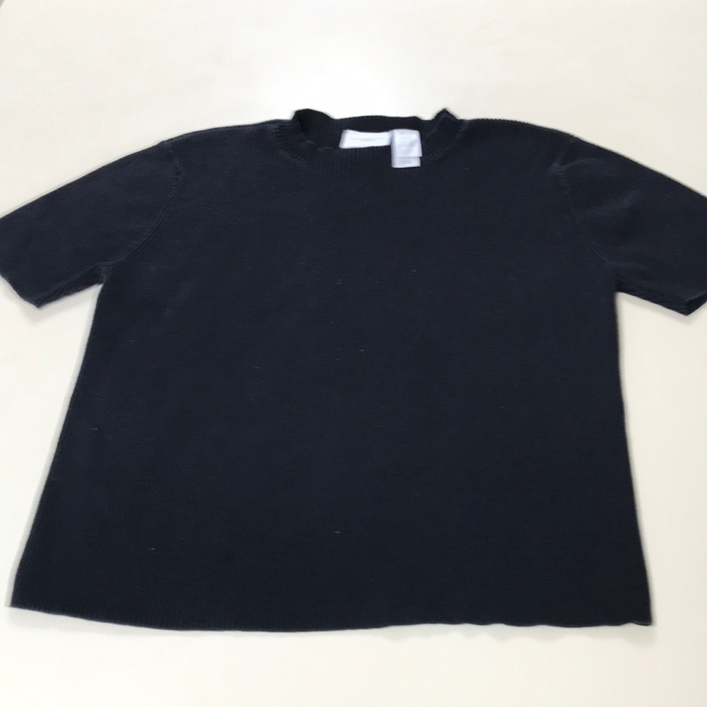 Liz Claiborne (Lizsport) short sleeve ribbed knit